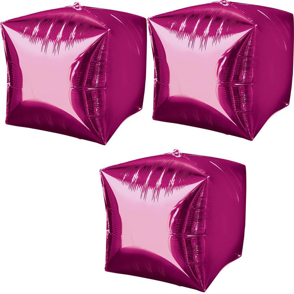 Bright pink Cubez balloon
