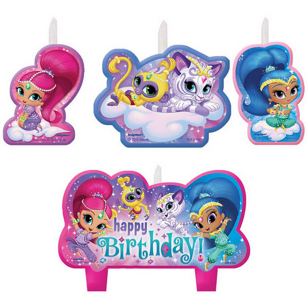 Shimmer and Shine Birthday Candle Set 4ct Pack