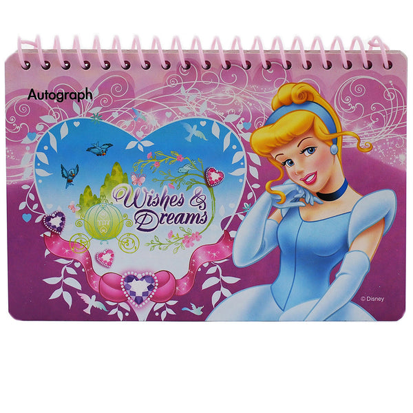 Princess Cinderella " Wishes & Dreams " Authentic Licensed Autograph Book