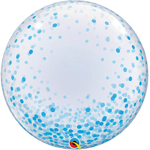 Blue Confetti balloon 