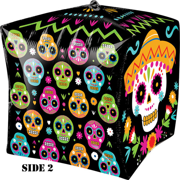 Day Of The Dead Cubez Balloon 15"
