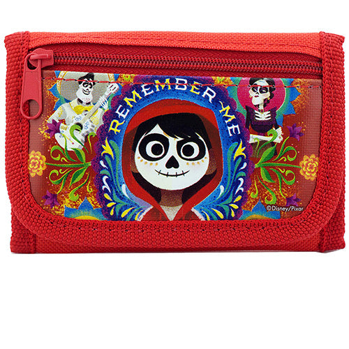 Disney Coco Wallet Family Red Trifold Wallet