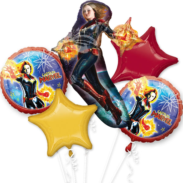 Captain Marvel Balloon Foil Bouquet