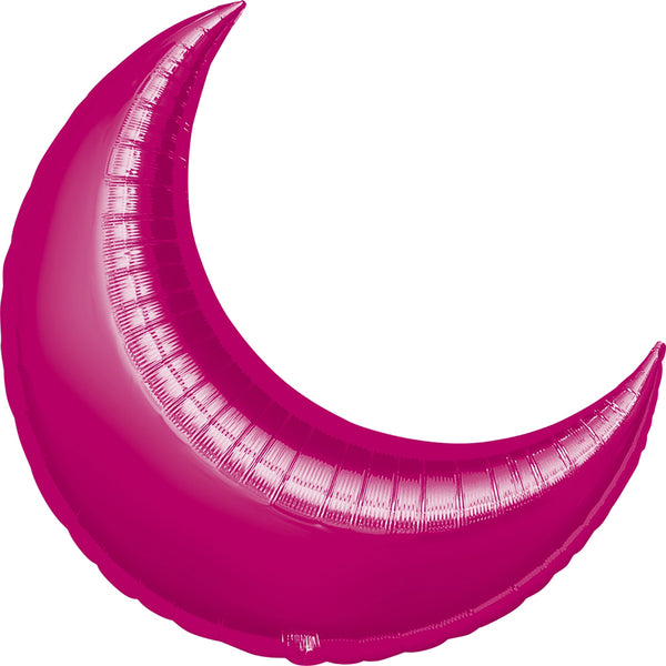 Crescent fuchsia balloon