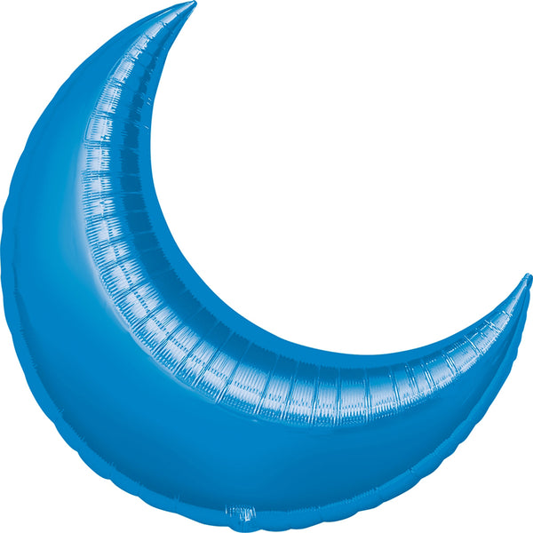 Crescent blue balloon
