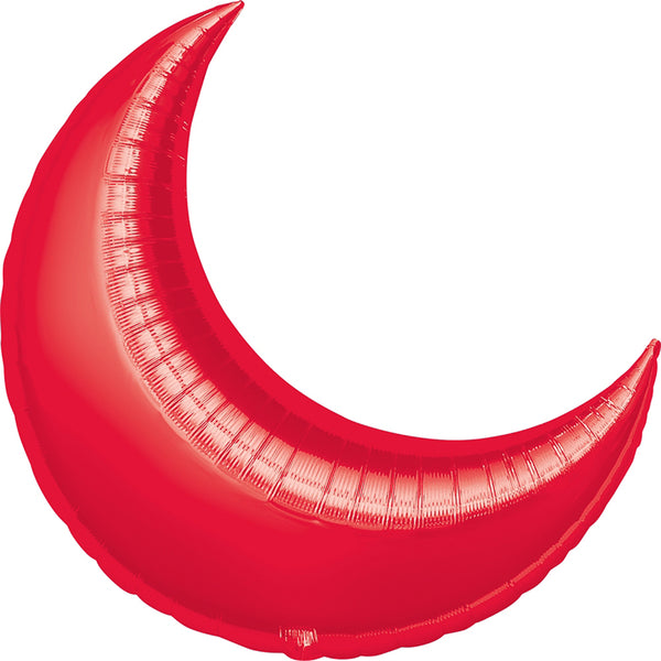 Crescent red balloon