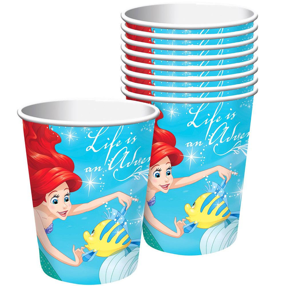 Little Mermaid Ariel 9 oz Paper Cups 8 ct