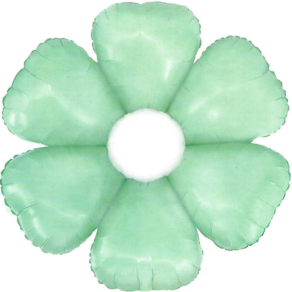 Daisy Flower Mint Balloon 34"