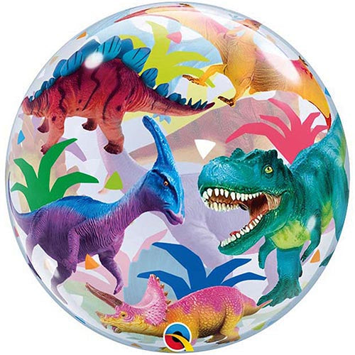 Dinosaur Bubbles Balloon 22"