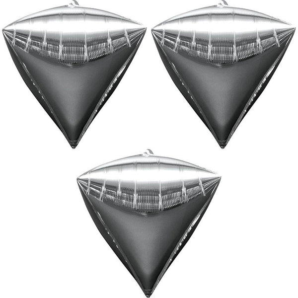 Diamond silver balloon