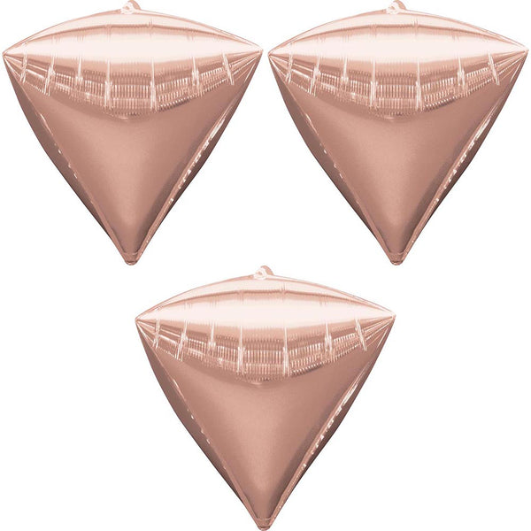 Diamond rose gold balloon