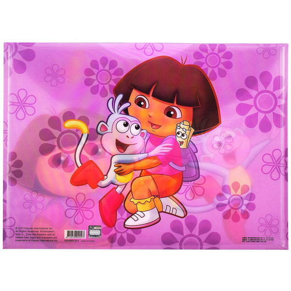 Dora The Explorer Character Authentic Licensed Purple Plastic Folders ( 2 Folders )