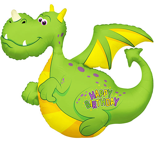 Dragon Happy Birthday Foil Balloon 36"