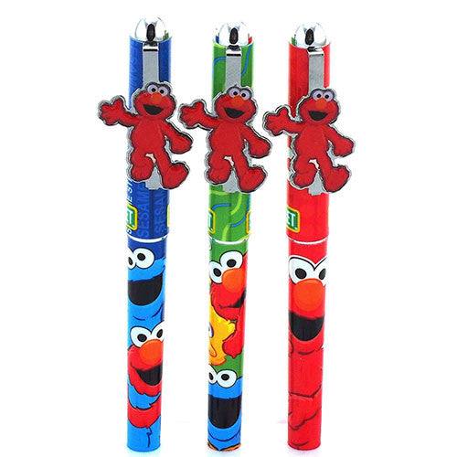 12 Elmo Authentic Licensed Roller Pens Assorted Colors ( 1 Dozen )