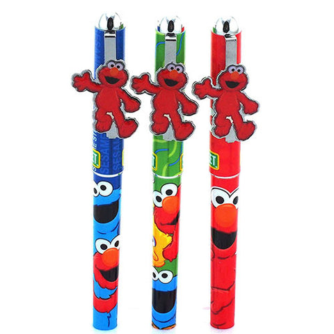 3 Elmo Authentic Licensed Roller Pens Assorted Colors ( 3 Pens )