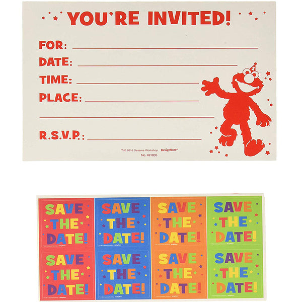 Elmo 1st Birthday Invitation Cards