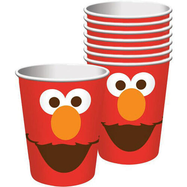 Elmo 1st party supplies 9 oz Paper cups 8 ct
