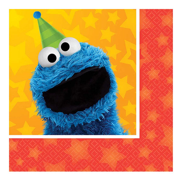 Elmo party supplies Beverage Napkins 16ct