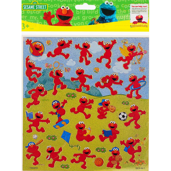 Elmo Sesame Street Authentic Licensed 12 Sheets of Stickers