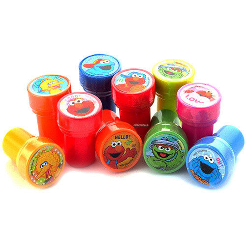 12 Elmo and Friends Sesame Street Character Authentic Licensed Self Inking Stampers