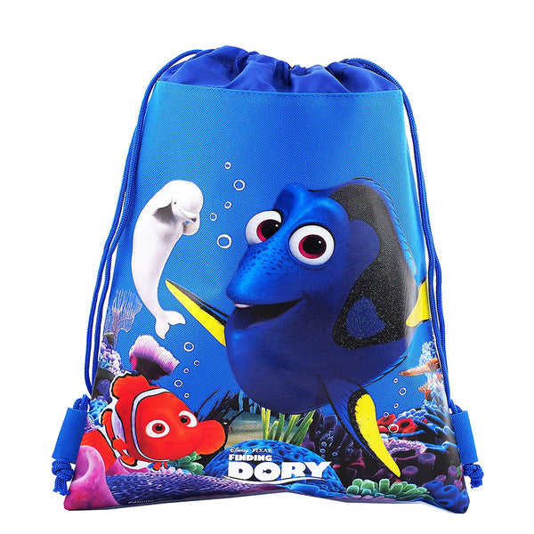 Finding Dory Character Authentic Licensed Blue Drawstring Bag