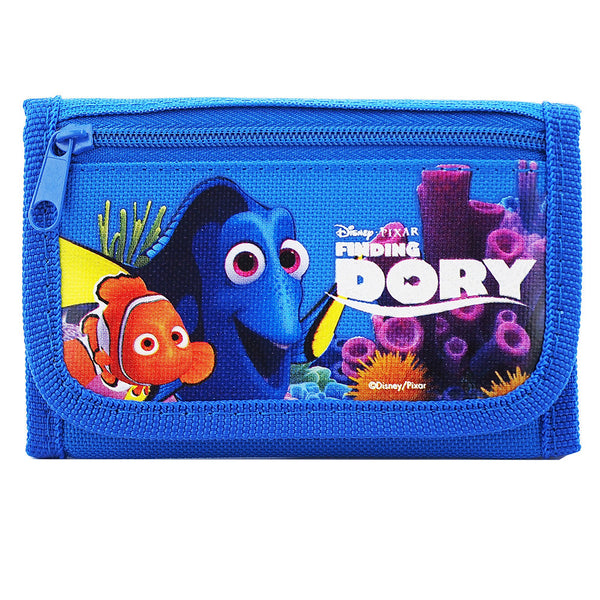 Finding Dory Character Authentic Licensed Blue Trifold Wallet