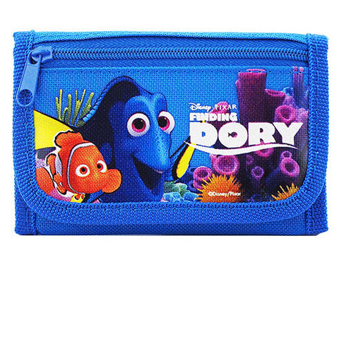 Finding Dory Character Authentic Licensed Blue Trifold Wallet