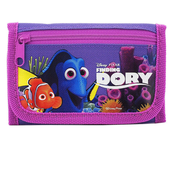 Finding Dory Character Authentic Licensed Purple Trifold Wallet
