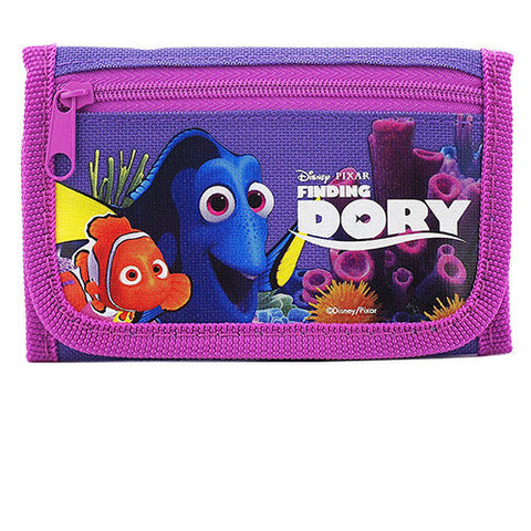 Finding Dory Character Authentic Licensed Purple Trifold Wallet
