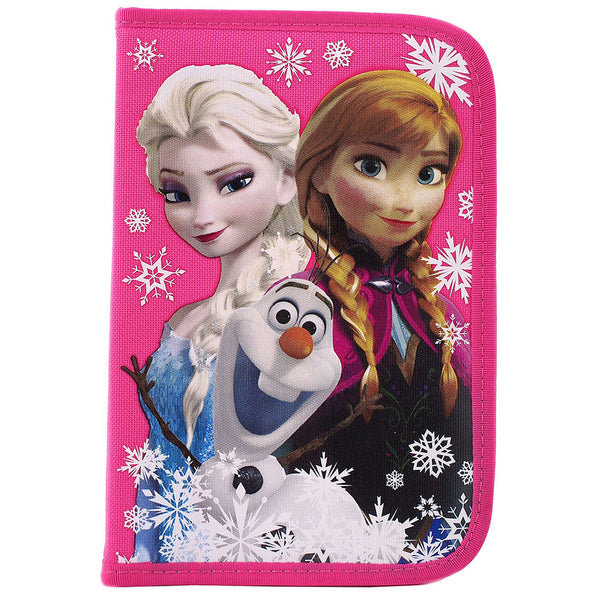 Frozen Elsa Anna and Olaf Character Authentic Licensed Hot Pink Stationery Pack With Case