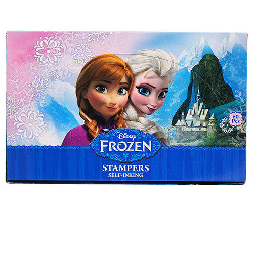 60 Frozen Authentic Licensed Self Inking Stampers in Box