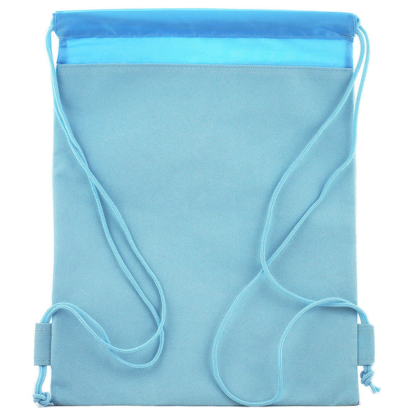 Frozen Character Authentic Licensed Snow Blue Drawstring Bag