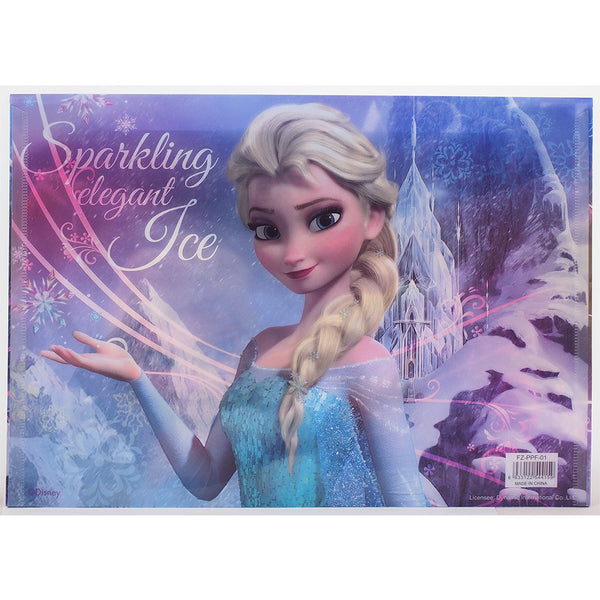 Frozen Character Authentic Licensed Purple Plastic Folders ( 2 Folders )