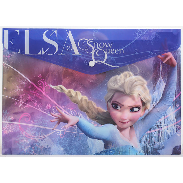 Frozen Character Authentic Licensed Purple Plastic Folders ( 2 Folders )