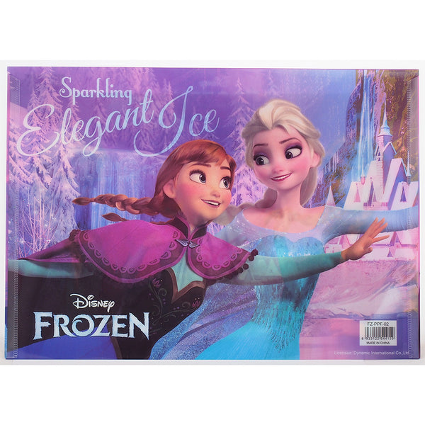 Frozen Character Authentic Licensed Pink Plastic Folders ( 2 Folders )