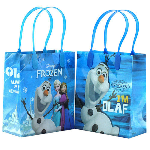 Large Plastic Disney Frozen Goodie Bags, 6ct