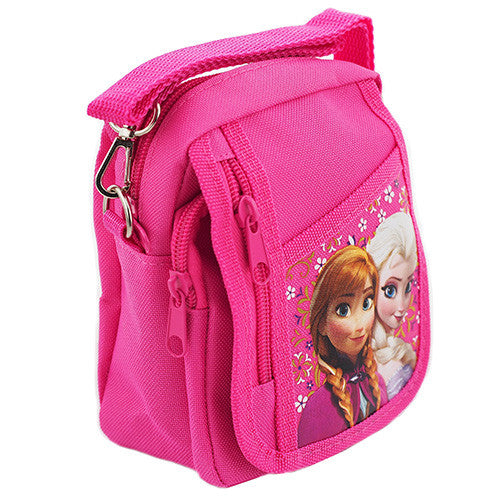 Frozen Elsa and Anna Character Authentic Licensed hot Pink Mini Shoudler Bag