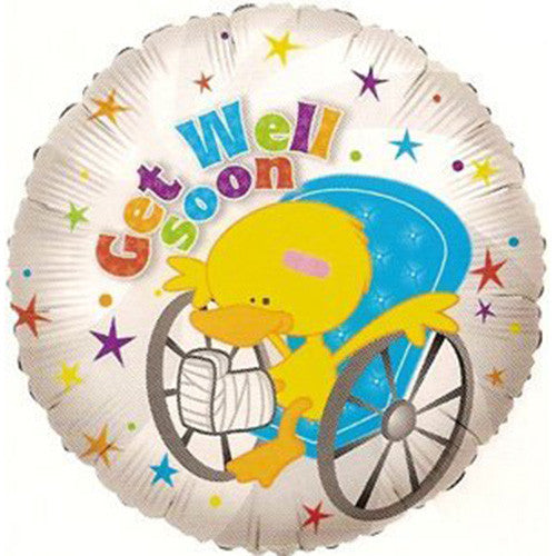 18 Get Well Soon Bear Foil Balloon