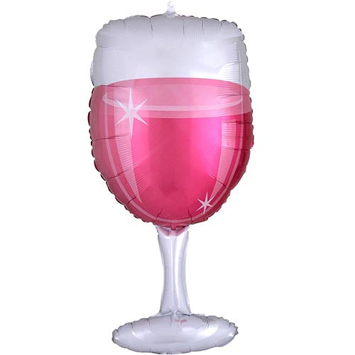 Rose Glass Foil Balloon 31"