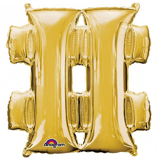 Gold symbol balloon