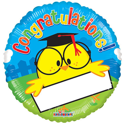 6 Graduation Foil / Mylar Balloons Congratulations 18"