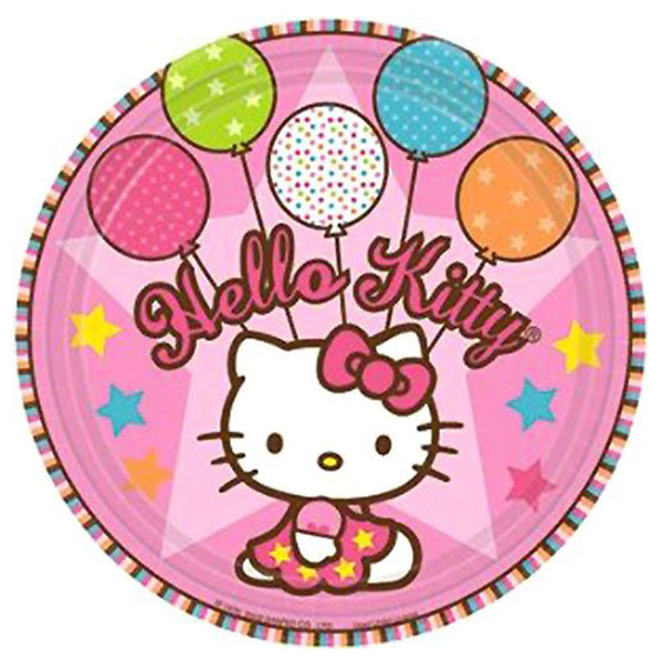 Hello Kitty Character Authentic Licensed 8 Dessert Plates 7"