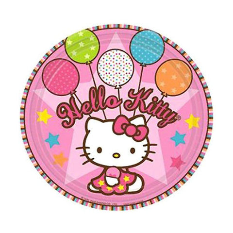 Hello Kitty Character Authentic Licensed 8 Dessert Plates 7"