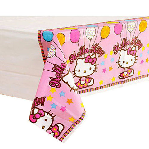 Hello Kitty Character Authentic Licensed Plastic Table Cover 54" x 102"