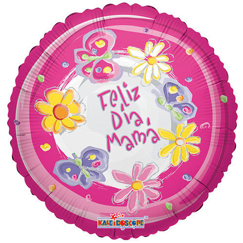 18" Happy Mother's Day Spanish " Feliz Dia Mama " Foil / Mylar Balloons ( 6 Balloons )