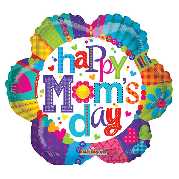 18" Happy Mother's Day Flower Foil / Mylar Balloons ( 6 Balloons )