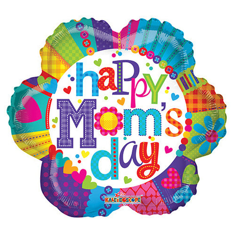 18" Happy Mother's Day Flower Foil / Mylar Balloons ( 6 Balloons )