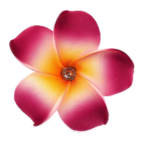 Hawaian Style Fuchsia Flower Hair Clip