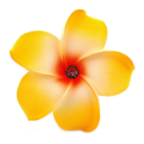 Hawaian Style Gold Flower Hair Clip