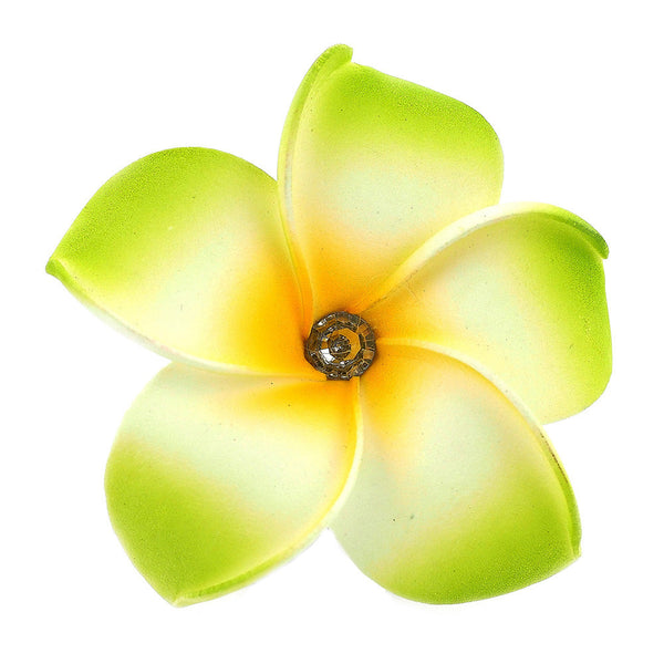 Hawaian Style Green Flower Hair Clip